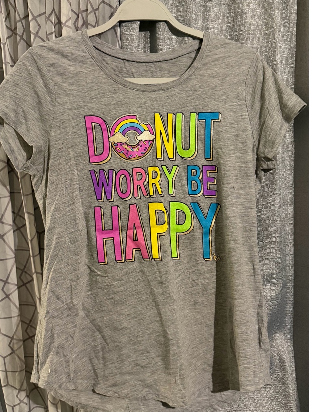 Kids Gray Crew Neck Shirt - Comfortable Everyday Tee